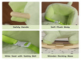 Kids Dinosaur Rocking Horse Ride-On Toy for Toddlers 18-36 Months, Plush Rocker with Jingle Bells 75639532