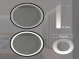 24inch Bathroom Led Classy Vanity Mirror with focused backplane,Black aluminum alloy frame,High W1992P210838