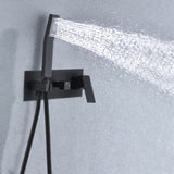 Wall Mounted Bathroom Rain Hot and Cold Complete SOAE712-10MB