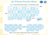 26PCS ABC Alphabet EVA Foam Play Mat, 31.7531.751.02cm BPA-Free Non-Slip Floor Tiles for 10 81095259