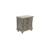 Contemporary Modern Look Antique Gray Oak Finish 1pc Nightstand Storage Space Bedside Table Oak B011P210120