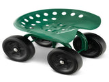 360&deg Garden Rolling Workseat with Swivel Seat and Adjustable Height 95861323