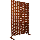 Outdoor & Indoor Privacy Metal Privacy 76" H48" W, Freestanding Decorative Privacy W465P193209