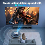 FUDONI Smart Projector with WiFi and Bluetooth, Native 1080P 4K Decoding for Home Cinema, Outdoor 78394914