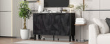 U-Can 47.2'' Modern TV Stand, Entertainment Center Media Console with 2 Spacious Storage Space, N724P233372B