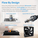 4 x 10 Ultra-Quiet Register Fan Auto-Fan Speed Adjust with Thermostat Control Ac Vent 62171773