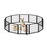 ZNTS Dog Playpen Outdoor, 12 Panel Dog Fence 24" Pet Pen for Small Dogs Pet Exercise Pen for W1162P189305