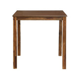 Counter Height 5pc Dining Set Walnut Finish Table and 4 Counter Height Chairs Wooden Kitchen Dining B011P168514