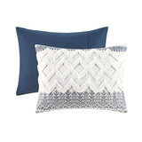 Full/Queen 3 Piece Cotton Duvet Cover Set with Chenille Tufting B035129137