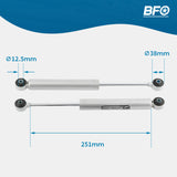 Dual Steering Stabilizer Kit for Jeep Cherokee XJ 84-01 Wrangler TJ 97-06 62247430