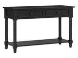 Console Table Traditional Design with Two Drawers and Bottom Shelf --Self-pick up is not 41186095