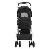 ZNTS 4 Wheels Pet Stroller, Dog Cat Stroller for Small Medium Dogs Cats, Foldable Puppy Stroller with Cup 95759460