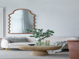 36x24x15" Cream Oval Coffee Table W2078P161503