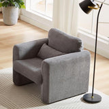 33"Corduroy Fabric Single Sofa, Modern Lounge Chairs Single Sofa with Support Pillow , for W834P171870