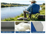 2 Pack Heavy Duty Folding Camping 330 LBS Capacity, 600D Oxford Padded Portable Outdoor Lawn 72718532