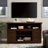 Retro TV Stand Storage for TVs up to 65'', Mid Century Modern TV Stand & Entertainment Center W2275P210044