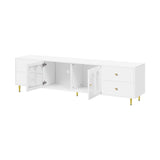 U-Can 70.9'' Modern TV Stand for TVs up to 75 Inches, Entertainment Center with Glass Door, 4 N724P224767K