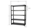 36" Plastic Resin 5-tier Shelving Unit 1,000 lbs Total Capacity 88745972