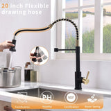 Touchless Kitchen Faucet,Hands Free Automatic Smart Kitchen Faucet Black Smart Kitchen Faucet W1932P156240