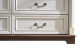 10 Drawer Dresser Chest for Bedroom with Wooden Base and Riser Trim, Wooden Rustic Rustic Chest of W2393P276633