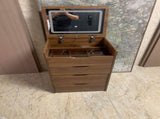 (60cm) 3 in 1 Vanity Desk with Plip Top Mirror, Small Make Up Vanity Set with Visible Glass Desktop, W2641P224785