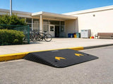 3.5" Rise Rubber Threshold Ramp, Upgraded 1-Channel Door Ramp for Cars, Natural Rubber with Non-Slip 49726580