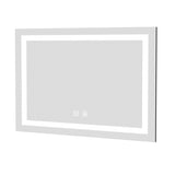 ZNTS 48 x 36 Inch Frameless Rectangular LED Bathroom Vanity Mirror with Touch Sensor, Anti-Fog, and 3 21S0305-48