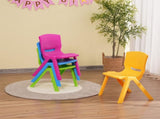 Kids Chair,Children Lightweight Plastic 4 Chairs Set with 11.8" H Seat for W1859113380