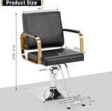 ZNTS Salon Chair Styling Barber Chair, Beauty Salon Spa Equipment with Heavy Duty Hydraulic Pump, 91614347