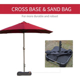 Outdoor beach umbrella/Double-Sided Market Umbrella 45957691