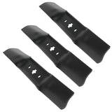 Set of 3 Mower Blades Fit for 50" Lawn Tractor and RZT Mowers Cub Cadet 942-05052A 66186659