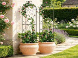 Garden Trellis for Climbing Plants, 60 x 15 in 2-Pack, Rustproof Metal Flower Trellis, Outdoor 40840978