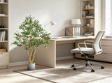 6FT Artificial Olive Tree, Natural Wood Trunk Realistic Leaves, Faux Indoor Plant for Home, Office 08626207