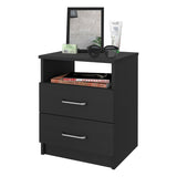 Oklahoma Nightstand,Two Drawers, One Shelf B128P148772