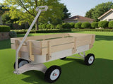 Outdoor carriage, all terrains, wooden railings, solid tires, garden carriage,Load-bearing capacity 68223869