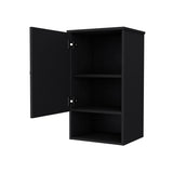 Black Medicine Cabinet with One Door B062P252170