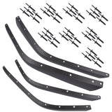 Front & Rear Fender Flares Extension Set for 2018-2024 Jeep Wrangler High Fender 81334193