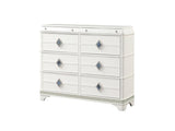 Laguna Modern Style 6- Drawer Dresser Made with Wood, Hidden Jewelry Drawer and Crystal Accents in G150108980