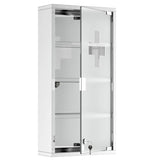 Lockable bathroom cabinet, 4-layer stainless steel medical wall box 35544352