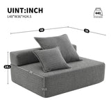 Loveseat Frame for Oversized Modular U Shaped Sectional Sofa,Luxury Boucle Floor N723P167175