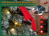 2.5 FT Pre-Lit Tabletop Christmas Tree, Santa Themed Mini Artificial Xmas Tree with 20 Warm White 52756468