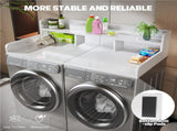 (58" Width x 28" Depth) Washer Dryer Countertop with Non-slip Pads, Laundry Wood Shelf Topper with W2641P490374