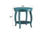 Aberta Teal Finish Accent Table B2726P277915