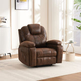 ZNTS Power Lift Recliner Chair with Massage Elderly, Overstuffed Wide Recliners, Heavy Duty and Safety W1622P196006