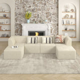 Single seat sofa Compressed Sectional Sofa Modern Minimalist Style Corduroy Couch, Sleeper Sofa for W487P230477