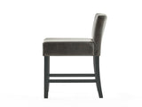 Set of 2 26" Portman Bonded Leather Counter Height Barstool, Brown WF530923BRN