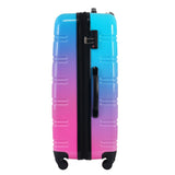 Hardshell Luggage Sets 3 Piece Gradient Color Expandable Suitcase with Spinner Wheels and TSA Lock N732P184448W