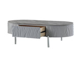 Yukino Gray High Gloss & Chrome Finish Coffee Table B2726P265754