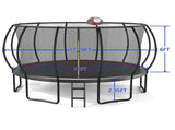YC 16FT trampoline Pumpkin- Black Red 80759938