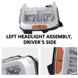 Chrome Fit For 2023-2024 Ford F250 F350 SuperDuty Halogen Type Headlights Assy Left 93407373